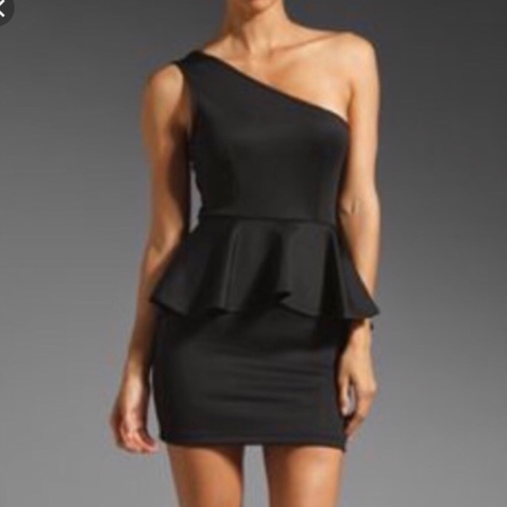 Lovers and Friends black peplum dress